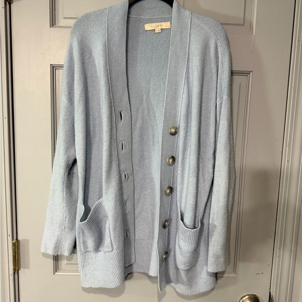 Loft-petite Women's Blue Cardigan